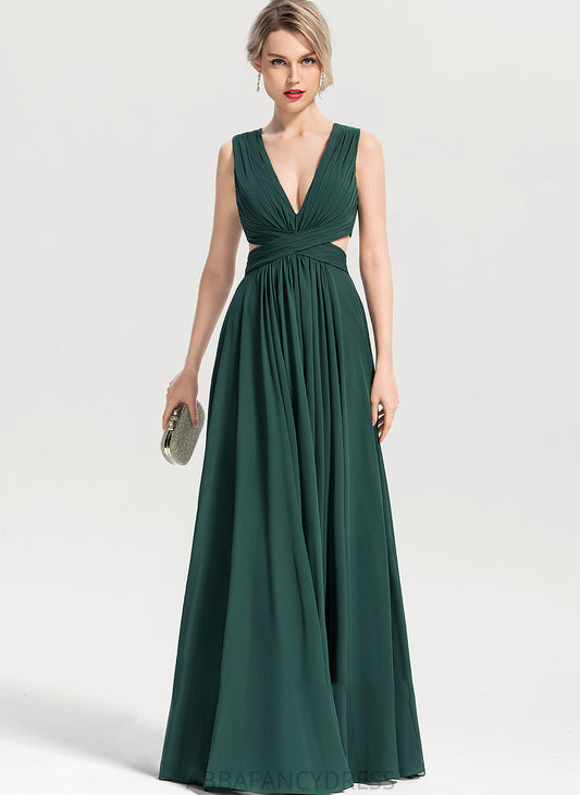 Length V-neck Silhouette Floor-Length Sleeve A-Line Neckline Fabric Angelica Scoop Natural Waist A-Line/Princess