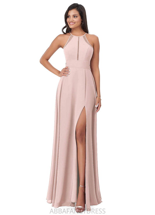 Madeleine Floor Length Natural Waist Scoop Sleeveless A-Line/Princess Bridesmaid Dresses