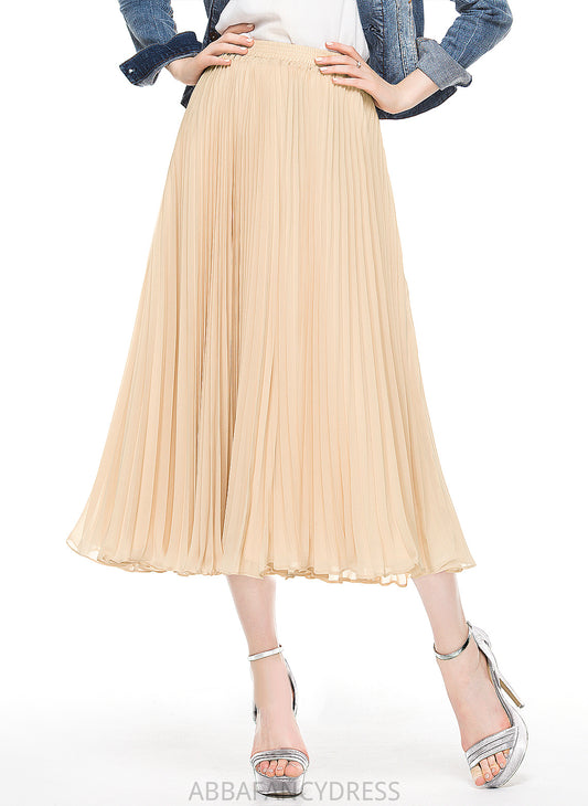 Meghan Cocktail Dresses Cocktail Chiffon With A-Line/Princess Tea-Length Pleated Skirt