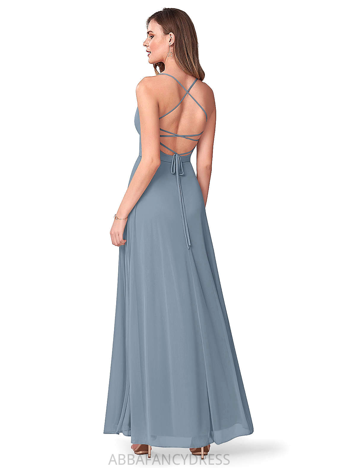 Jaslyn Scoop Natural Waist Sleeveless A-Line/Princess High Low Bridesmaid Dresses