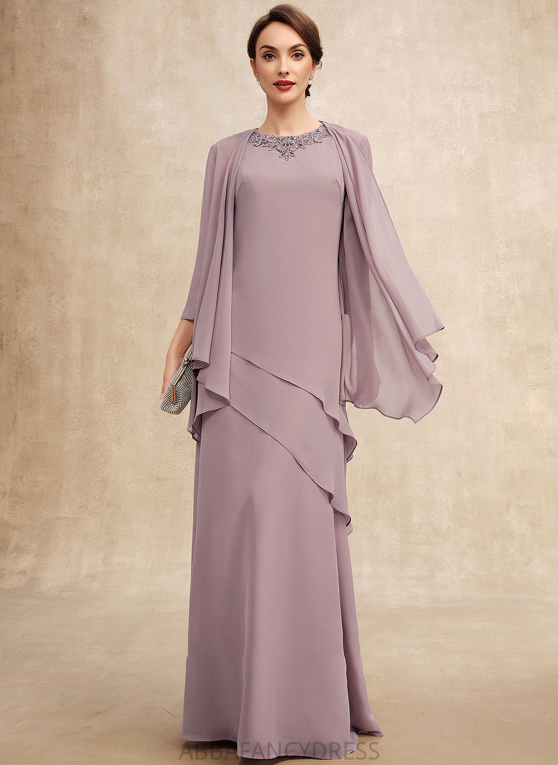 Scoop Mother of the Bride Dresses Bride Mother the Madison Neck Dress Floor-Length With of Chiffon A-Line Beading