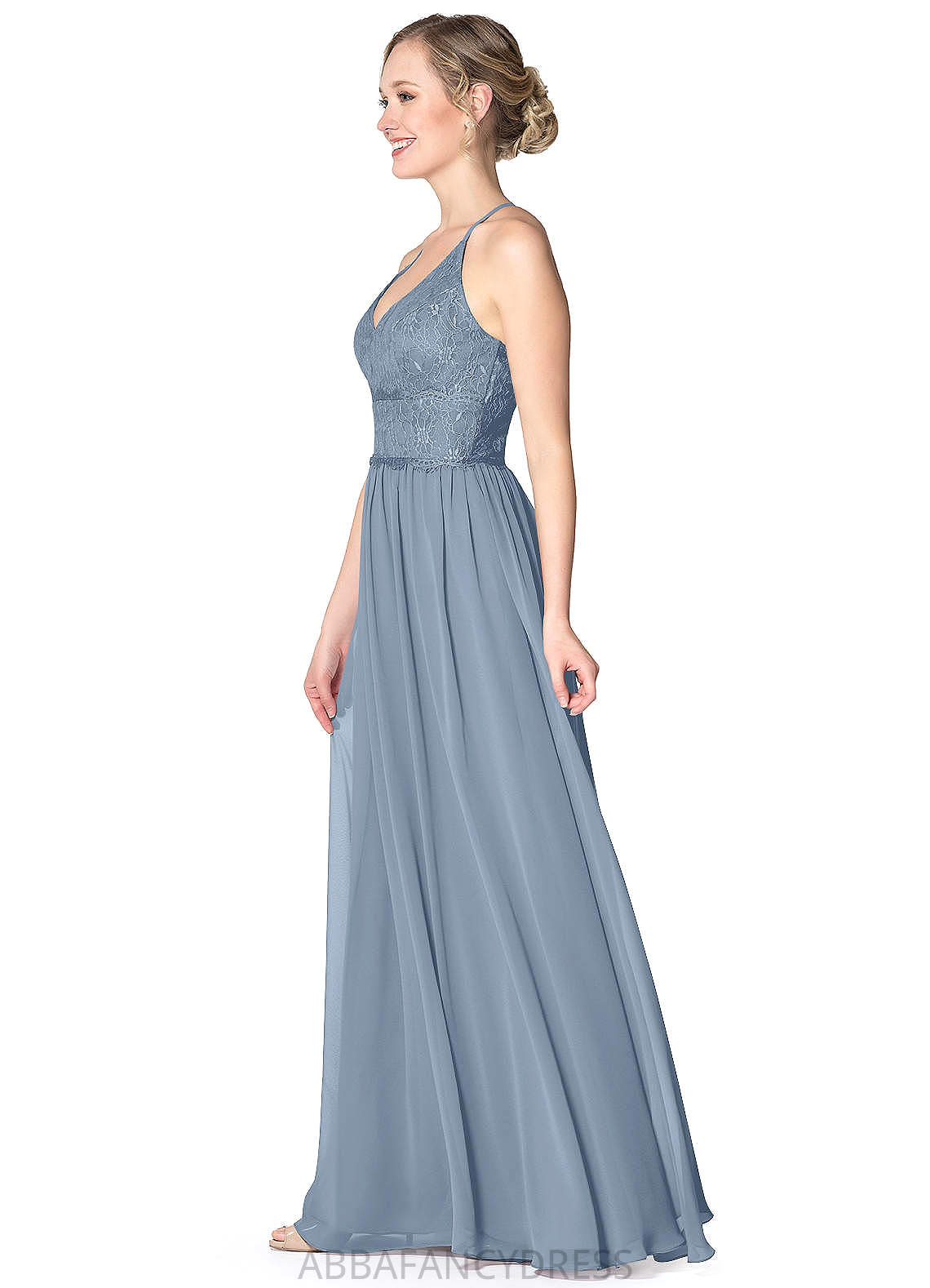 Jaylynn V-Neck Natural Waist Floor Length A-Line/Princess Sleeveless Bridesmaid Dresses