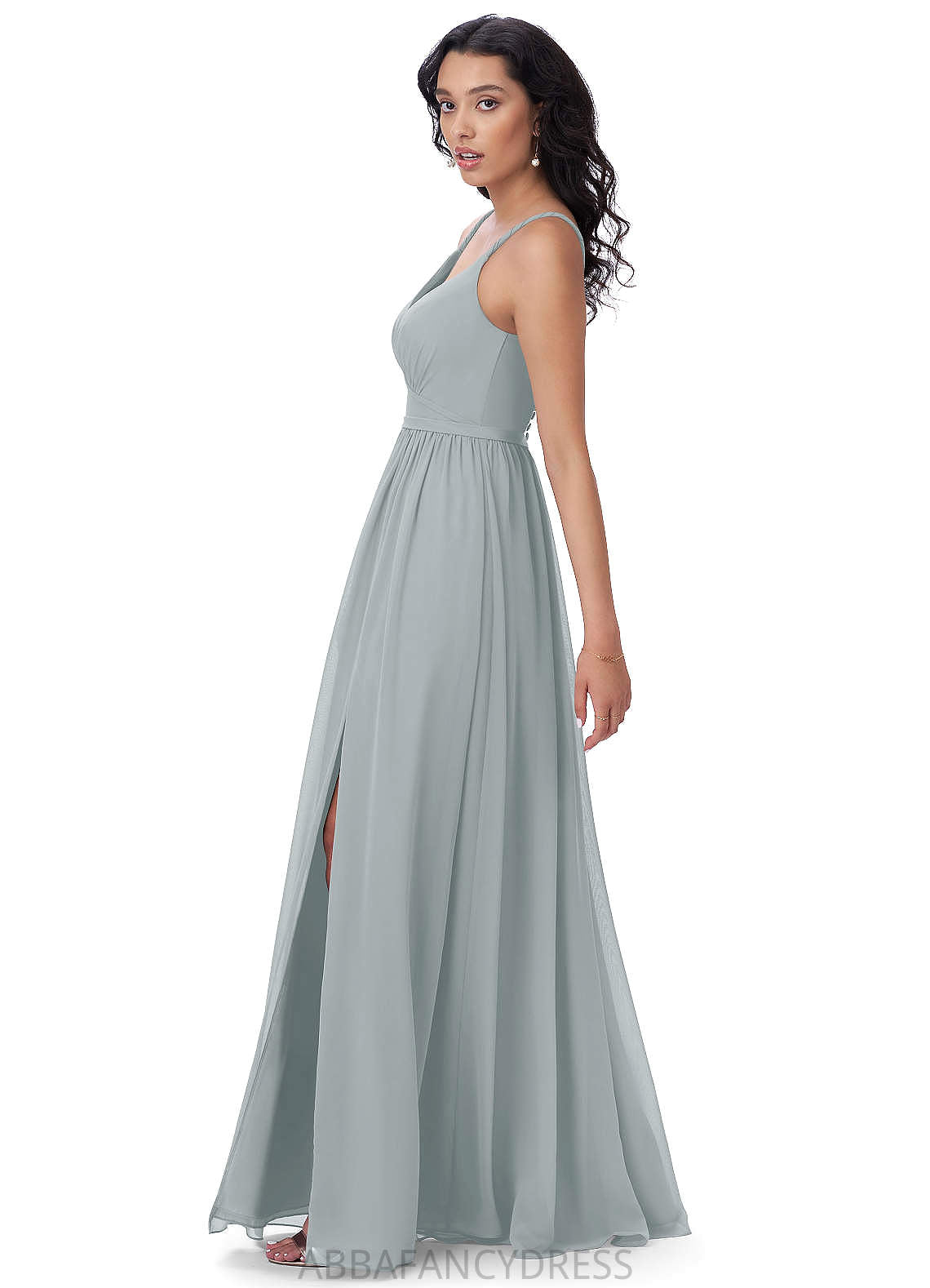 Jan Off The Shoulder Trumpet/Mermaid Natural Waist Sleeveless Floor Length Spandex Bridesmaid Dresses