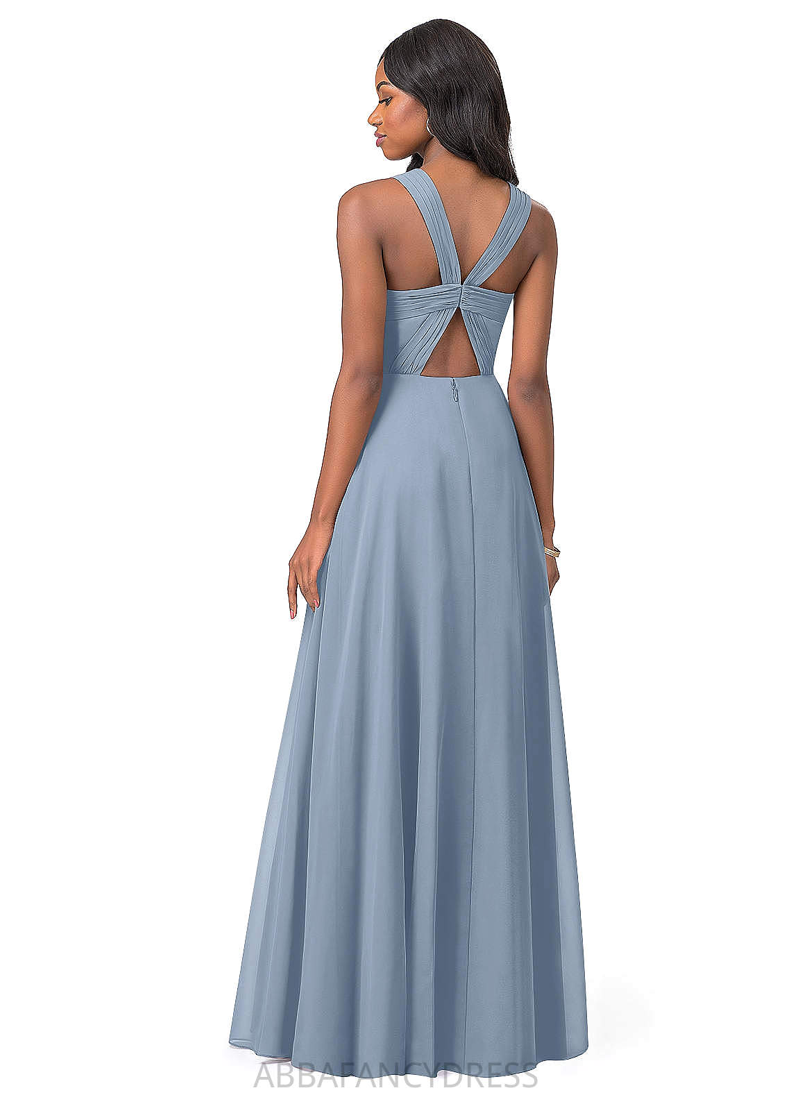 Hana Trumpet/Mermaid Sleeveless Spaghetti Staps Natural Waist Floor Length Bridesmaid Dresses