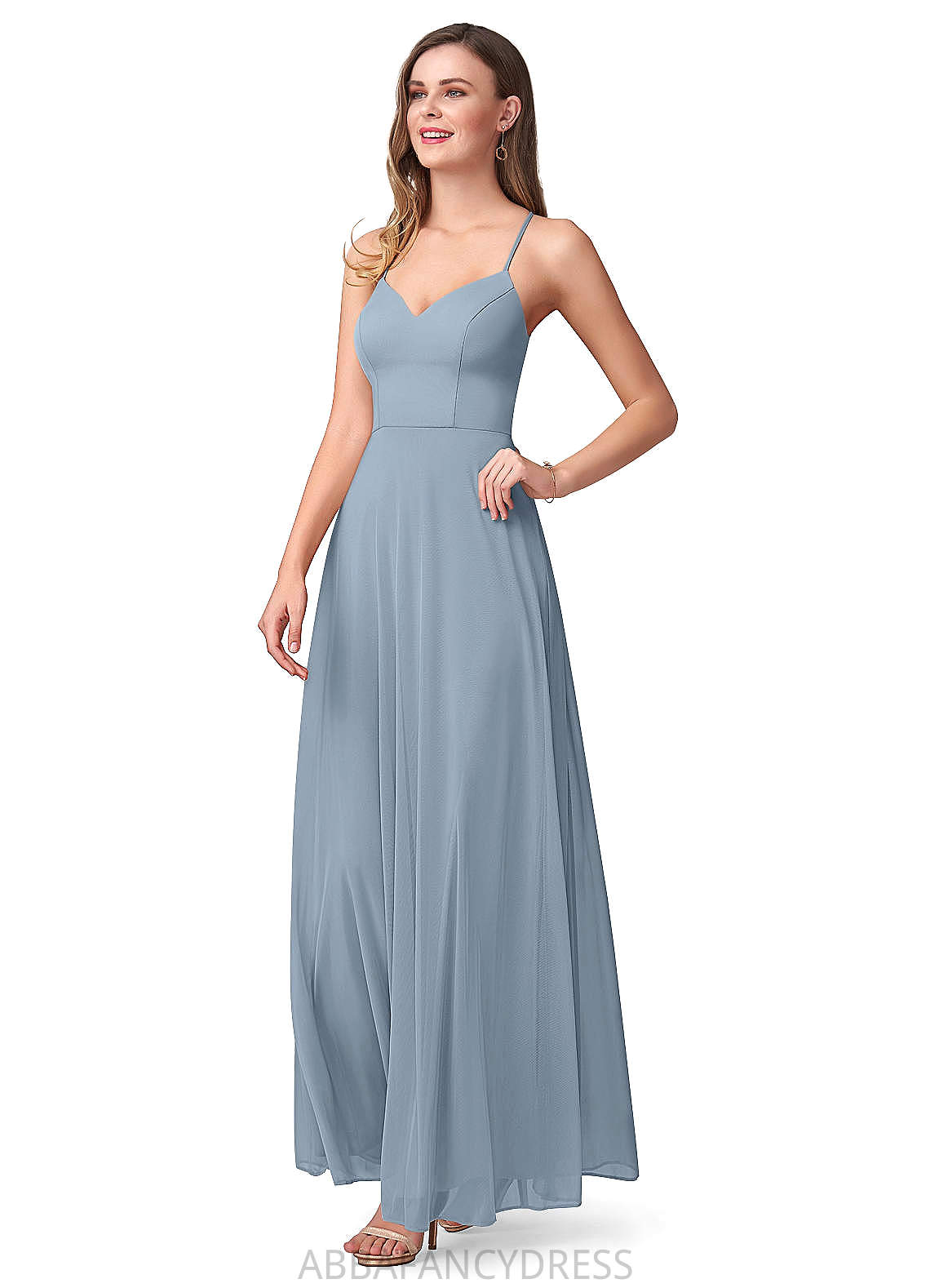 Jaslyn Scoop Natural Waist Sleeveless A-Line/Princess High Low Bridesmaid Dresses
