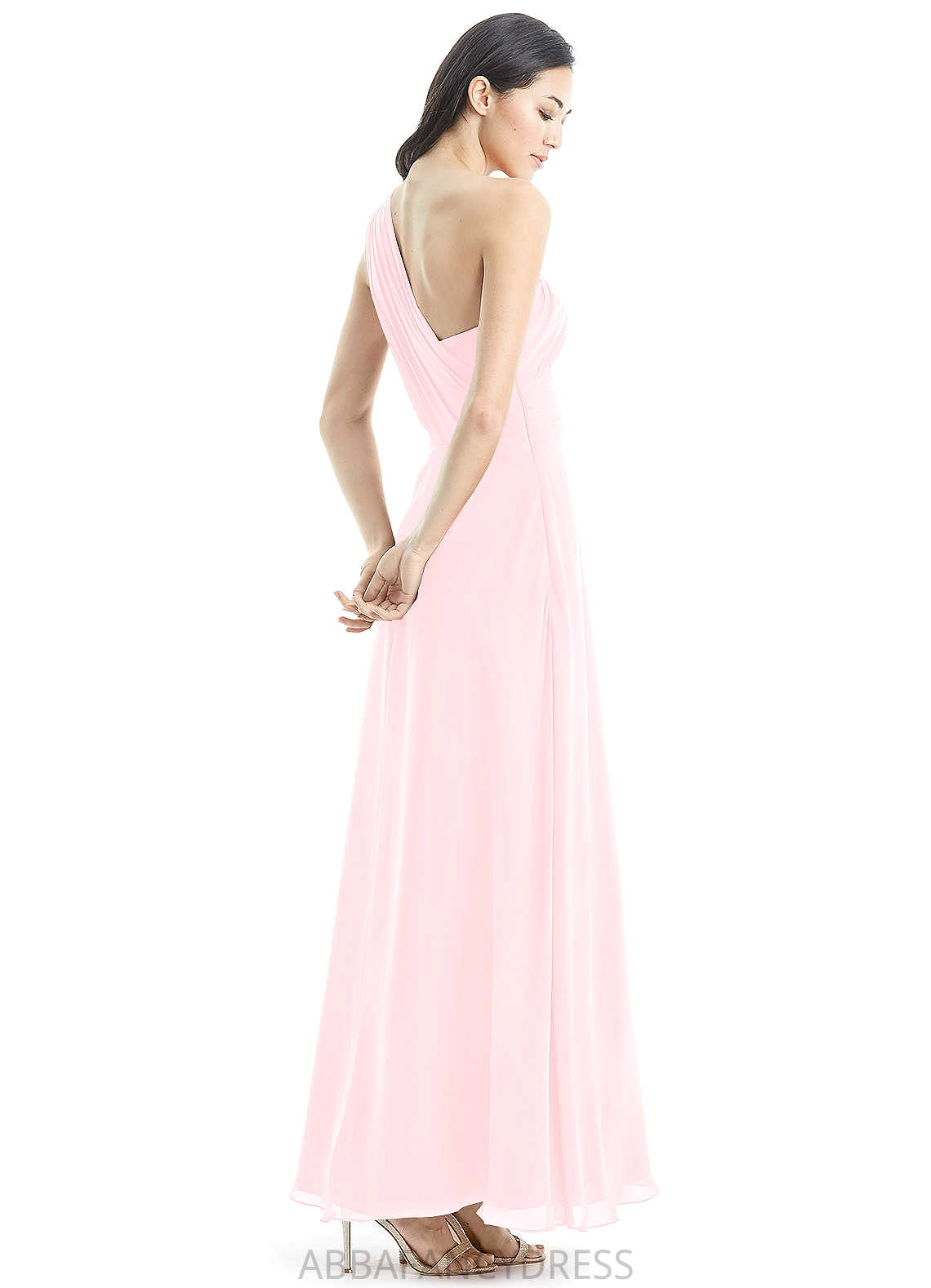 Briley Sleeveless Natural Waist Floor Length Trumpet/Mermaid Taffeta One Shoulder Bridesmaid Dresses