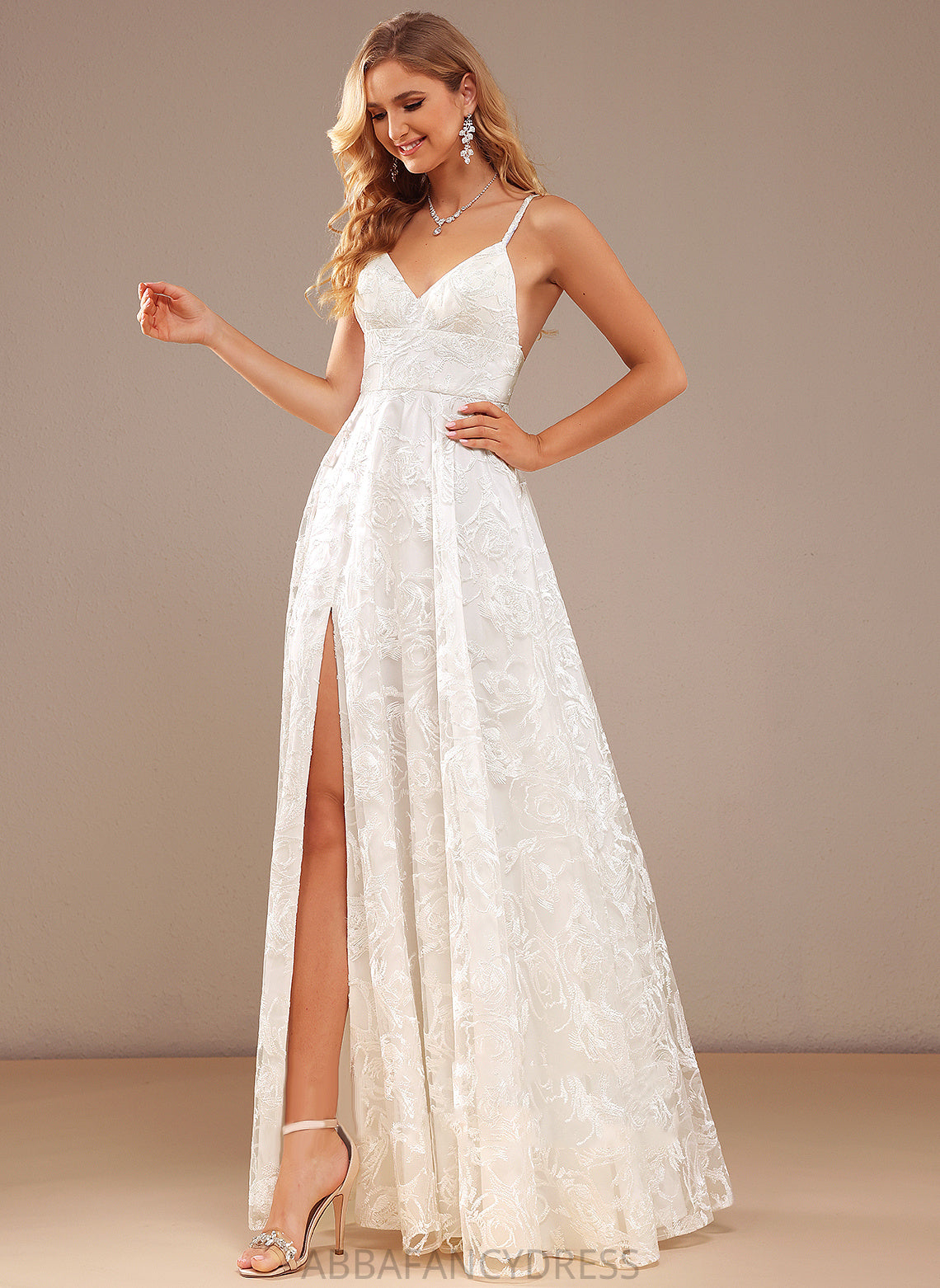 Dress A-Line Maeve Wedding Dresses Lace Floor-Length V-neck Wedding