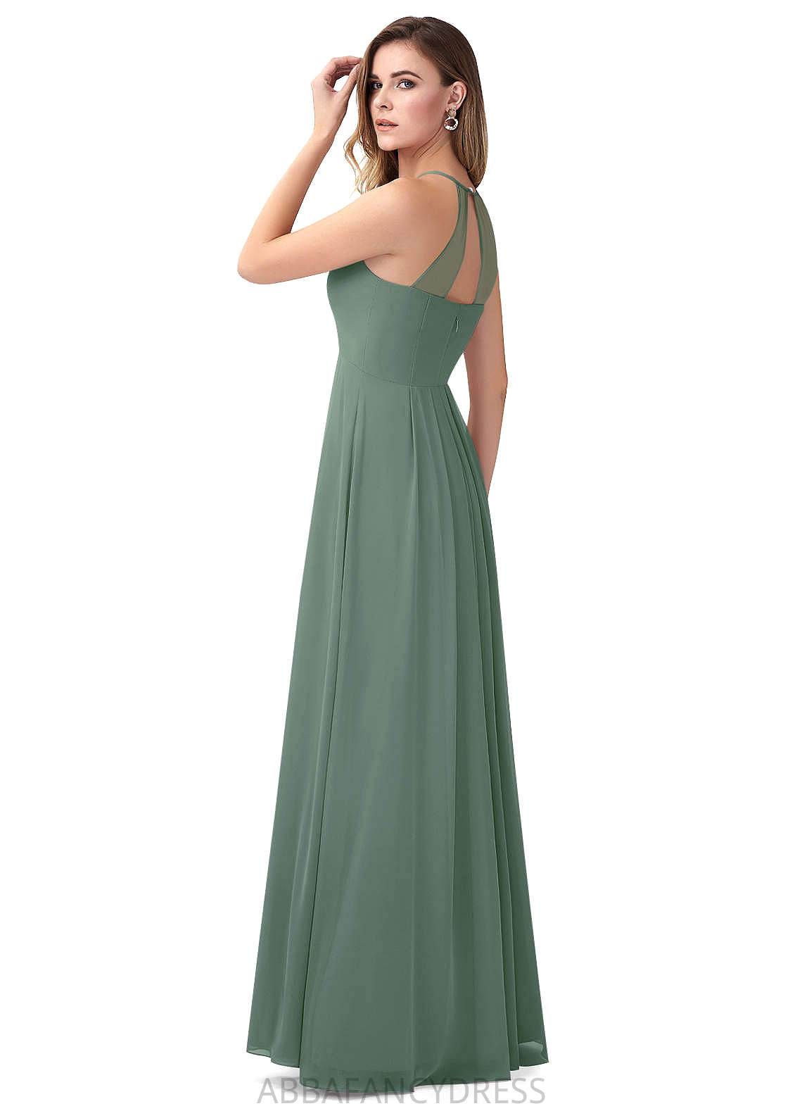 Nan Trumpet/Mermaid Floor Length Sleeveless Natural Waist One Shoulder Spandex Bridesmaid Dresses