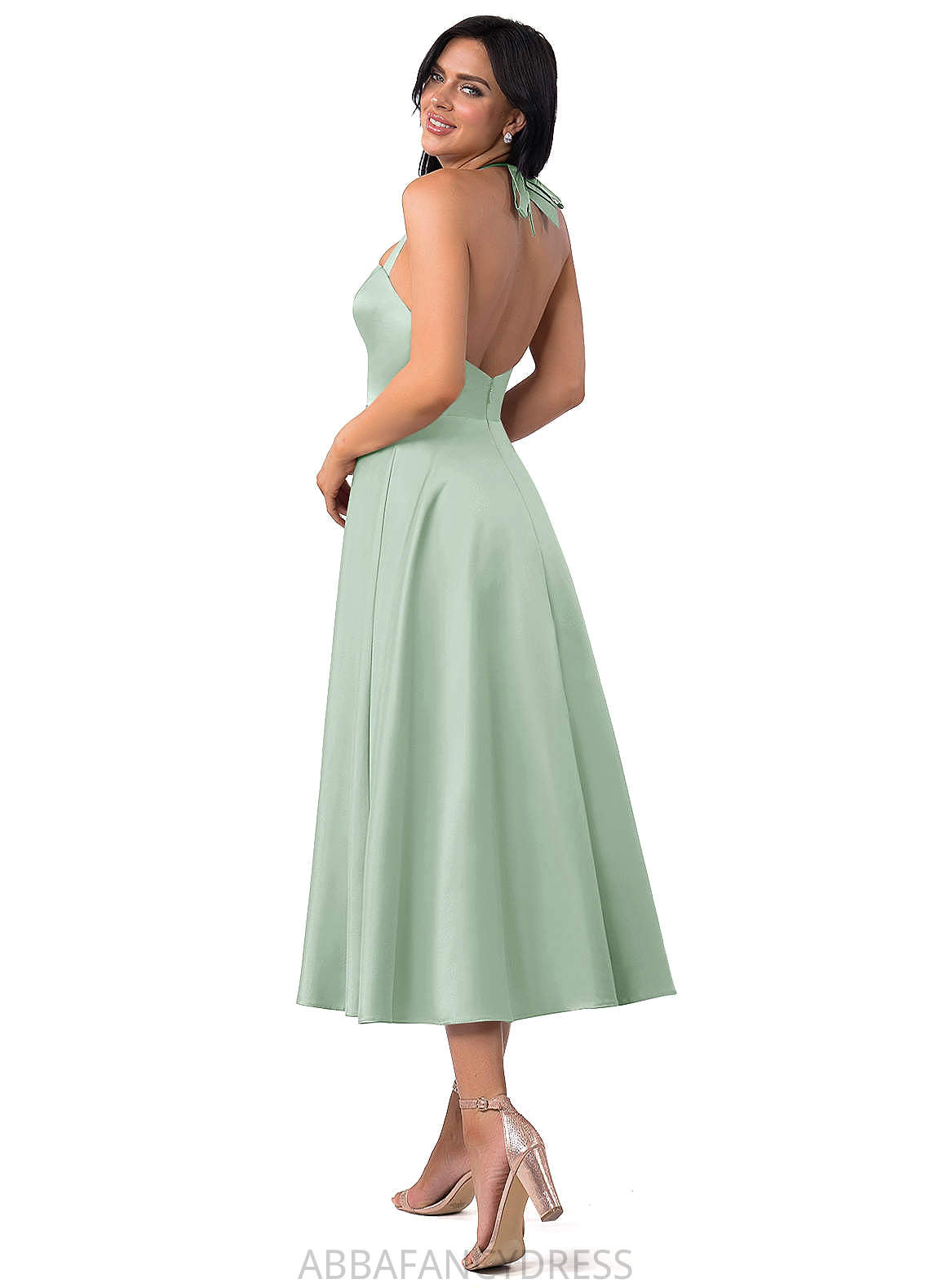 Kara Sleeveless V-Neck Floor Length A-Line/Princess Natural Waist Bridesmaid Dresses