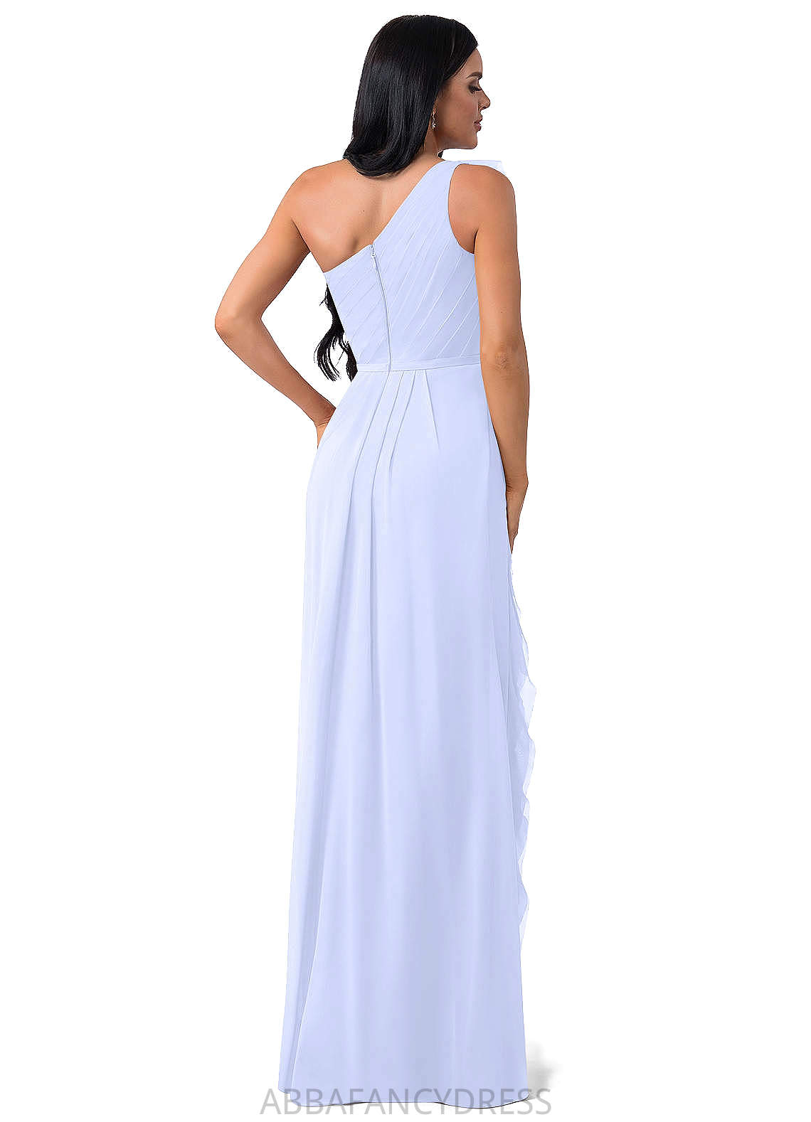 Jenny Natural Waist Floor Length Sleeveless Trumpet/Mermaid Spaghetti Staps Bridesmaid Dresses