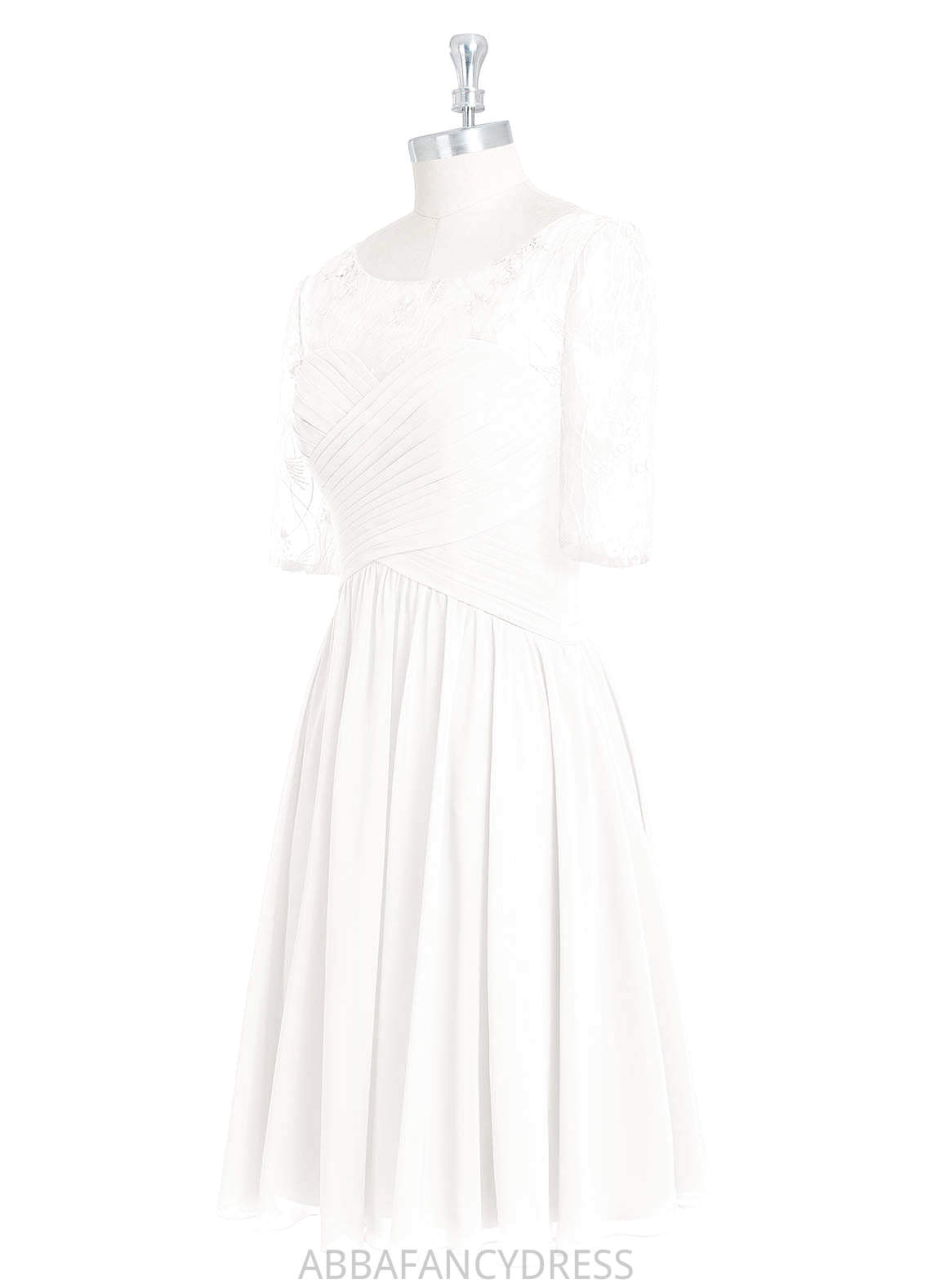 Alexandra A-Line/Princess Floor Length Natural Waist Half Sleeves Bridesmaid Dresses