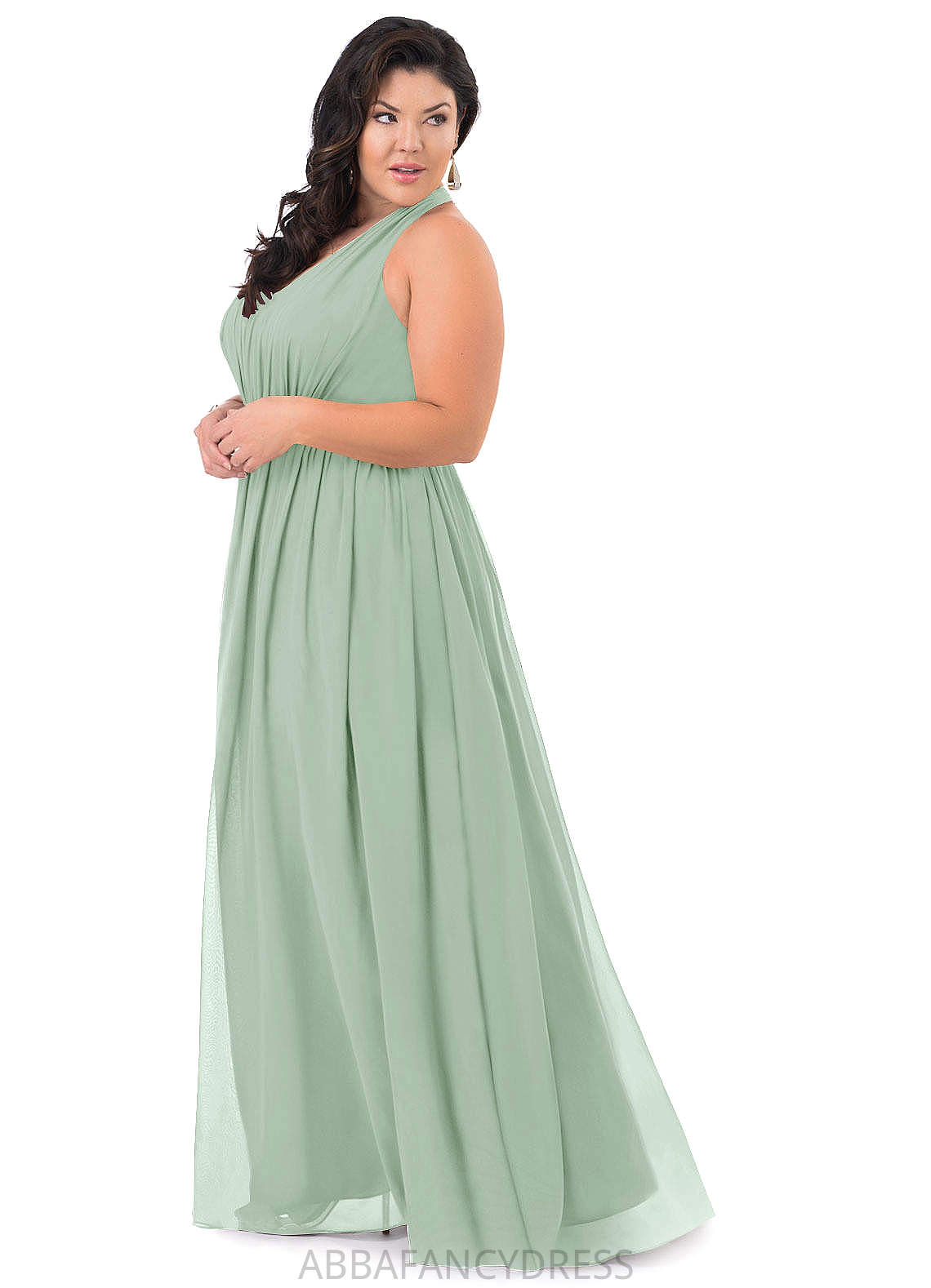 Sophia Natural Waist Trumpet/Mermaid Sleeveless Scoop Floor Length Bridesmaid Dresses